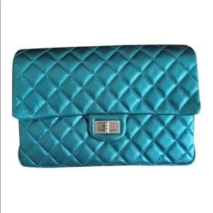 Chanel Metallic Teal Quilted Bag